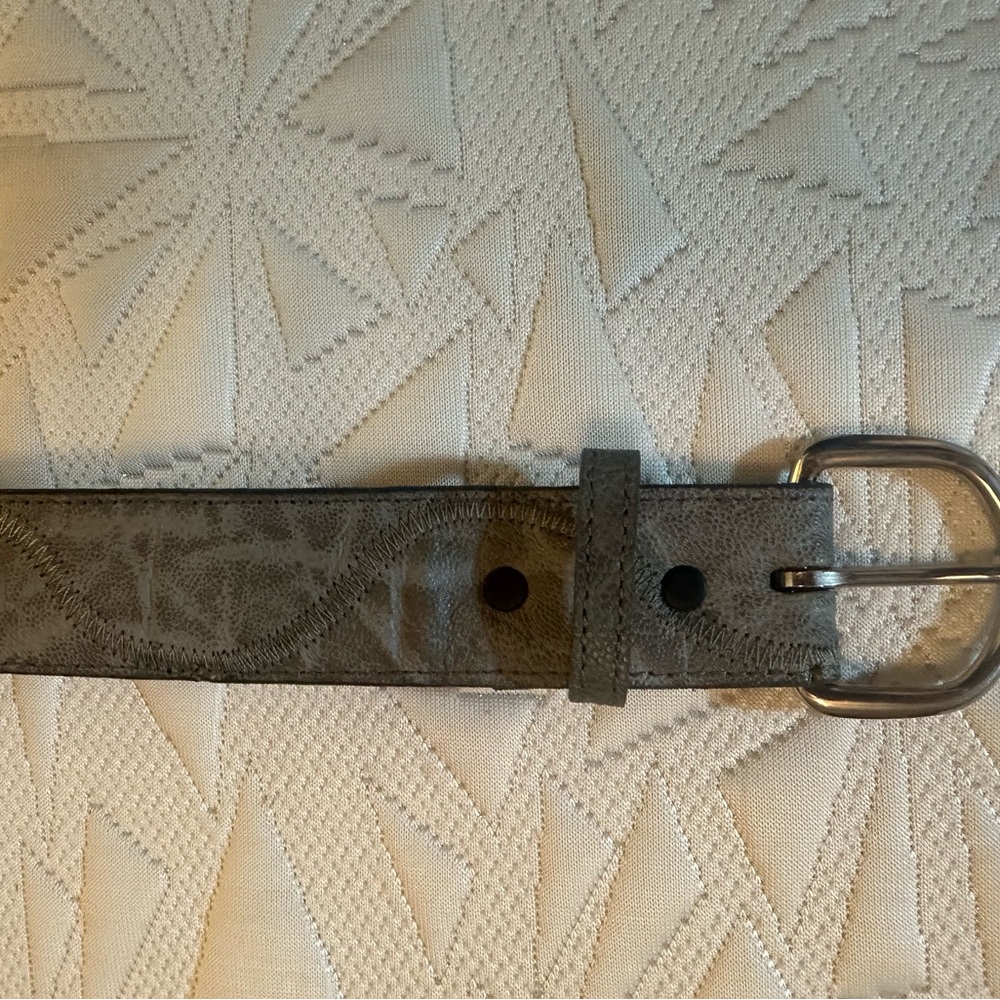 Men's Nocona Brand Gray Elephant Hide Belt